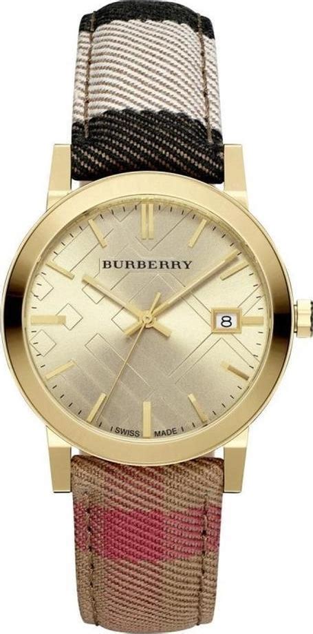 burberry womens housecheck fabric 38mm|Burberry Watch, Women's Swiss House Check Fabric and Tan.